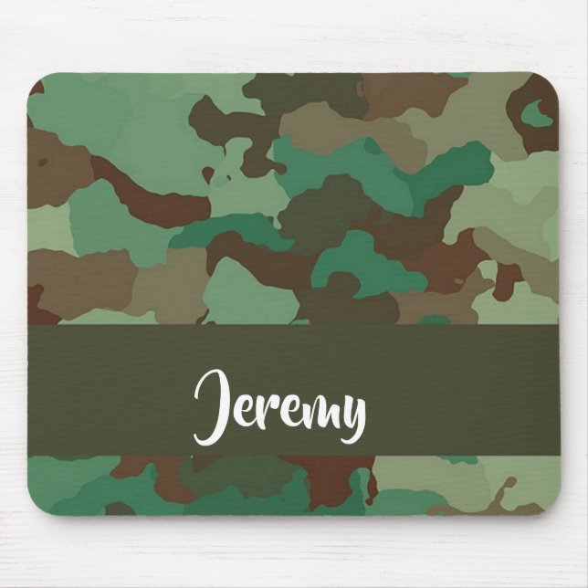 individuelle Name-Tarnmuster Mousepad (Vorne)