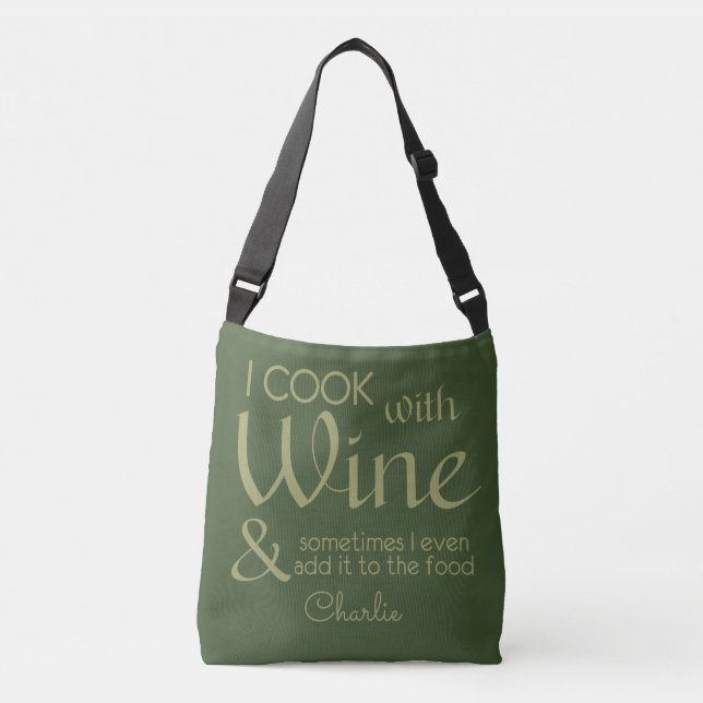 Individuelle Name-Taschen für Wein Tragetaschen Mit Langen Trägern (Vorderseite)