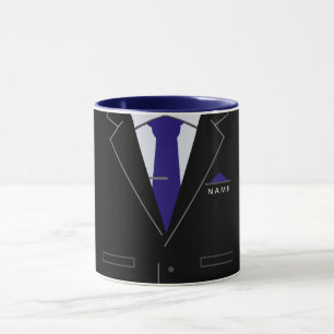 Individuelle Name Tasse Business Office Black Anzu