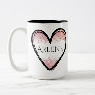 Individuelle Name Tasse Herz, Individuelle Name Ka