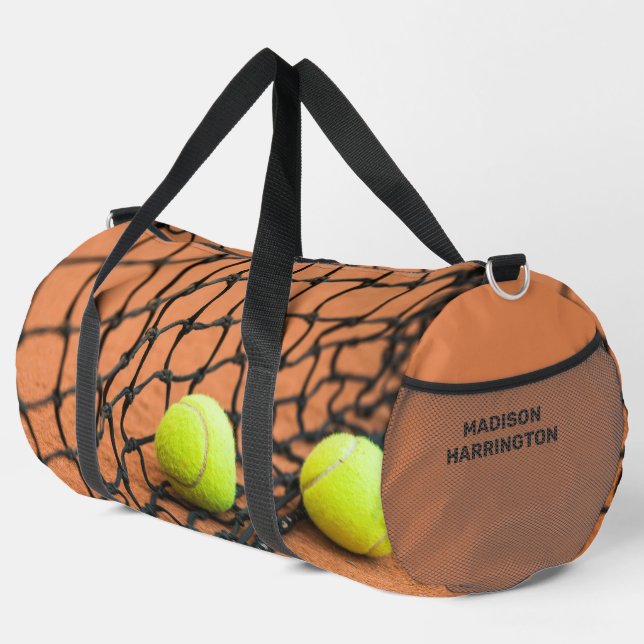 Individuelle Name Tennis Duffle Bag (Rechte Ecke)