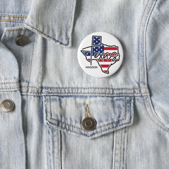 Individuelle Name Texas Button (Beispiel)