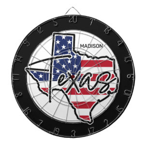 Individuelle Name Texas Dartscheibe