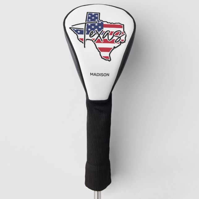Individuelle Name Texas Golf Headcover (Vorderseite)