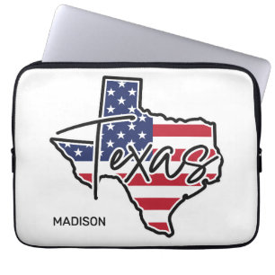 Individuelle Name Texas Laptopschutzhülle