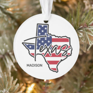 Individuelle Name Texas Ornament