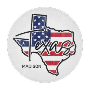 Individuelle Name Texas Schneidebrett