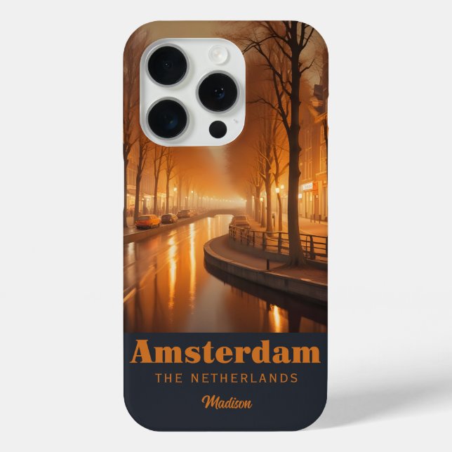 Individuelle Name / Text Amsterdam Case-Mate iPhone Hülle (Rückseite)