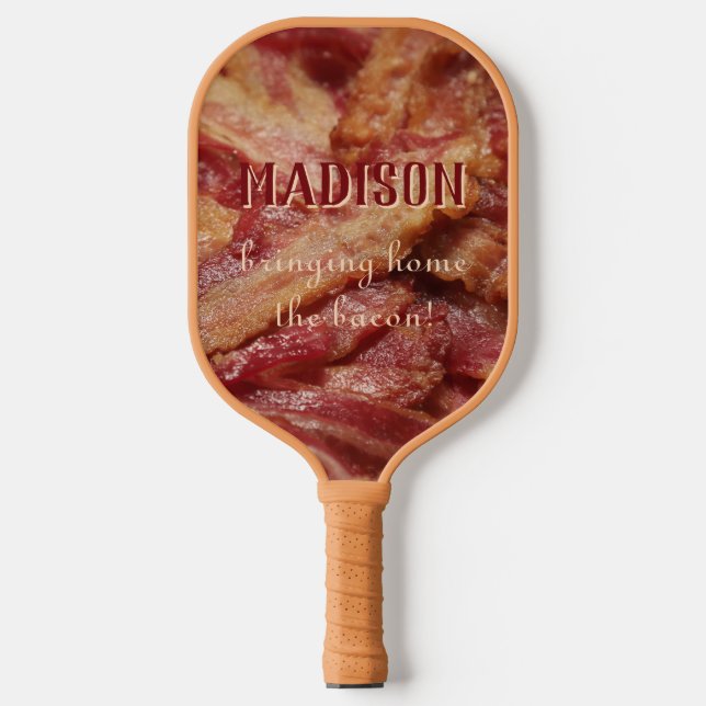 Individuelle Name & Text BACON Pickleball Schläger (Vorderseite)