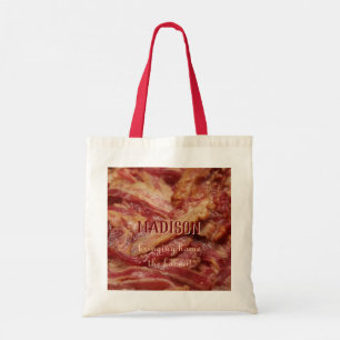 Individuelle Name & Text BACON Totbeutel Tragetasche