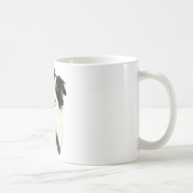 Individuelle Name Text Border Collie Dog Pet Kaffeetasse (Rechts)