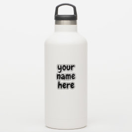 Individuelle Name Text Bubbly Chewy Aufkleber