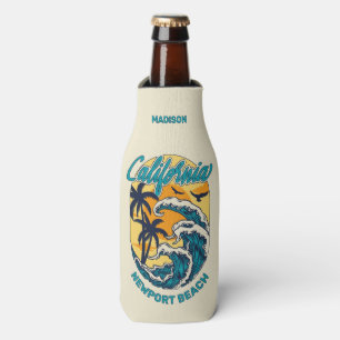 Individuelle Name / Text California Surfen Flaschenkühler