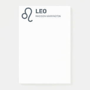 Individuelle Name / Text & Farbe Zodiac-Zeichen Post-it Klebezettel