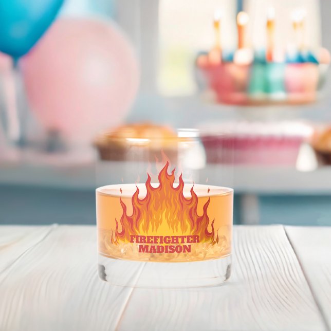 Individuelle Name-/Text-Feuerlöscherglas Whiskyglas (Insitu (Baby Party))