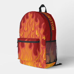 Individuelle Name/Text-Feuerwehrmann Bedruckter Rucksack
