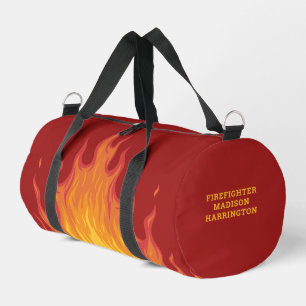 Individuelle Name/Text-Feuerwehrmann Duffle Bag
