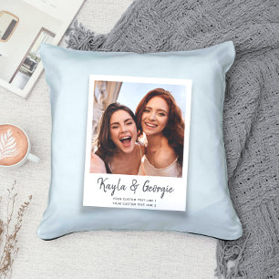 Individuelle Name & Text Foto Freunde Sisters BEST Kissen