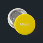 individuelle Name-Text gelb minimalistisch Button- Button<br><div class="desc">individuelle Name-Text,  gelb und weiß,  minimalistisches Button</div>