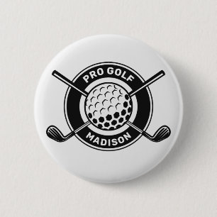 Individuelle Name & Text Golf Button