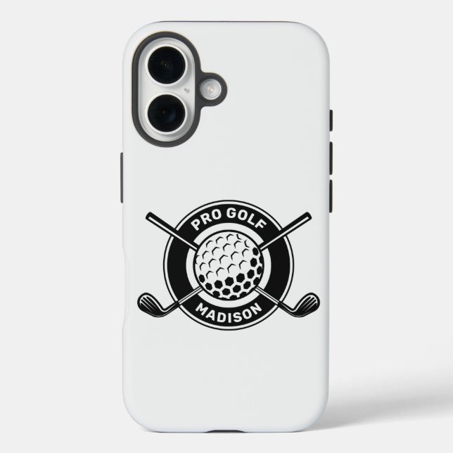 Individuelle Name & Text Golf Case-Mate iPhone Hülle (Rückseite)