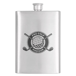 Individuelle Name & Text Golf Flachmann