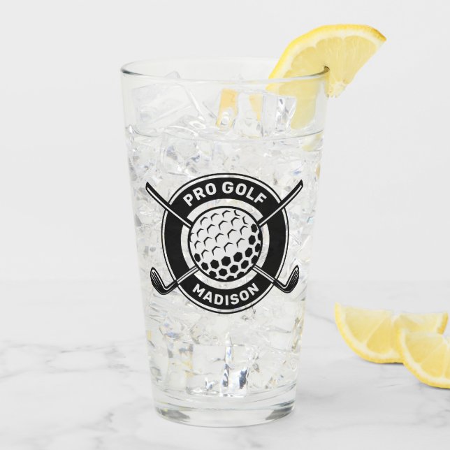 Individuelle Name & Text Golf Glas (Rückseite Ice)