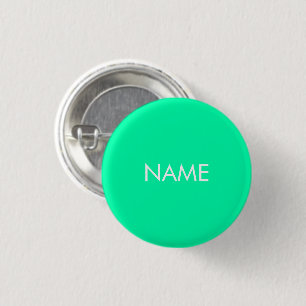 individuelle Name-Text grün Aqua-minimalistisches Button