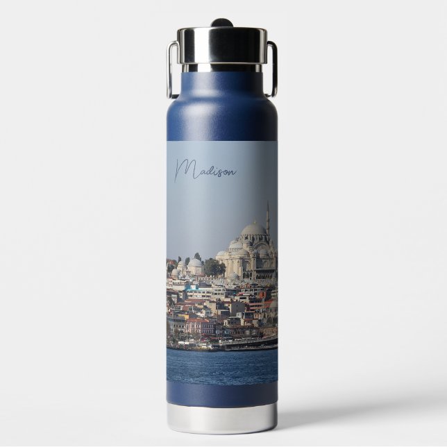 Individuelle Name & Text Istanbul Trinkflasche (Vorderseite)