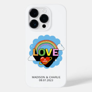 Individuelle Name / Text "Liebe ist Liebe" Case-Mate iPhone 14 Pro Hülle