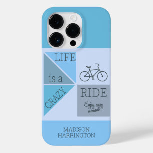 Individuelle Name / Text Life ist ein verrückter A Case-Mate iPhone 14 Pro Hülle