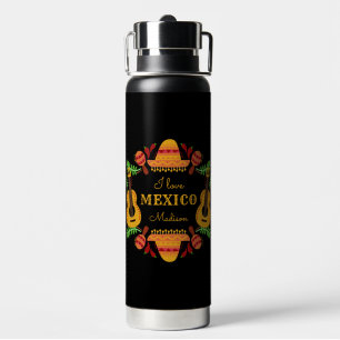 Individuelle Name / Text Mexiko Trinkflasche