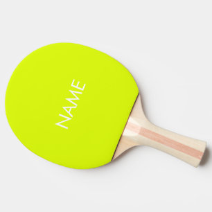 individuelle Name Text Monogramm Neonchartreuse gr Tischtennis Schläger