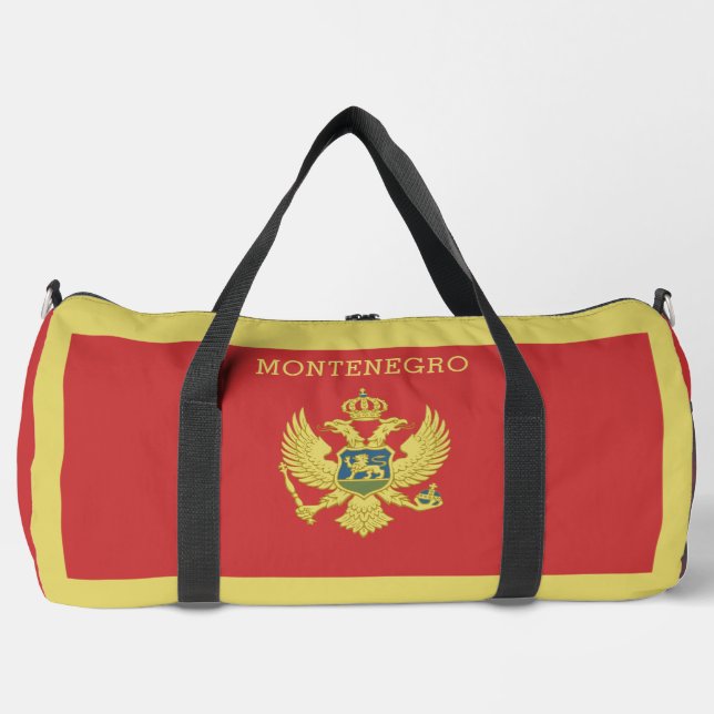 Individuelle Name & Text Montenegro Duffle Bag (Vorderseite)