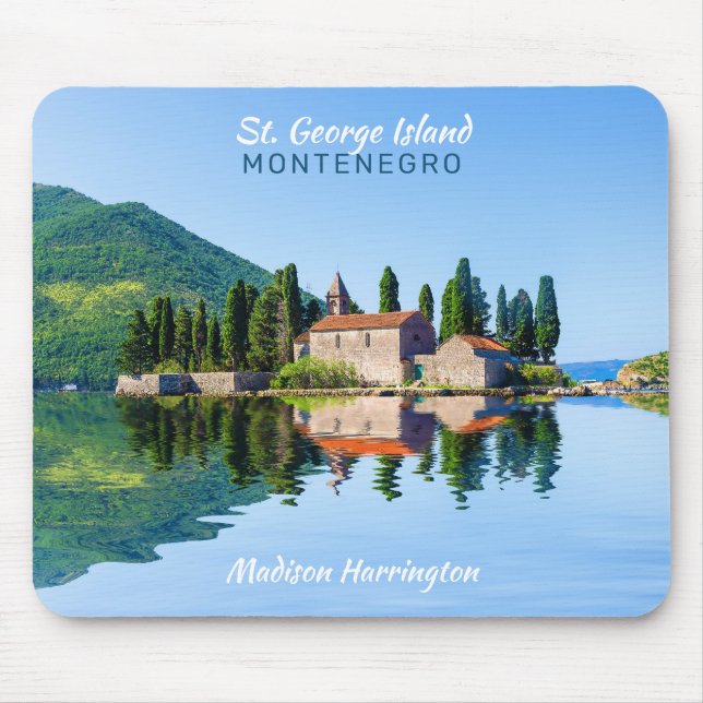Individuelle Name & Text Montenegro Mousepad (Vorne)