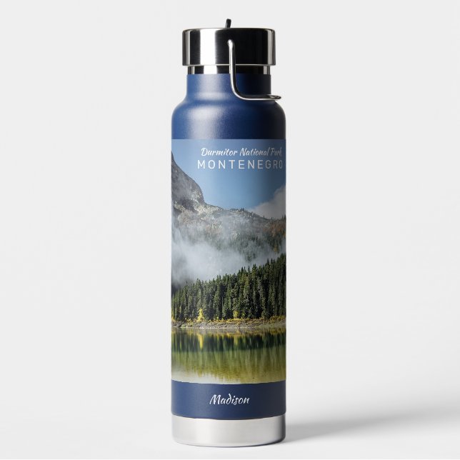 Individuelle Name & Text Montenegro Trinkflasche (Links)