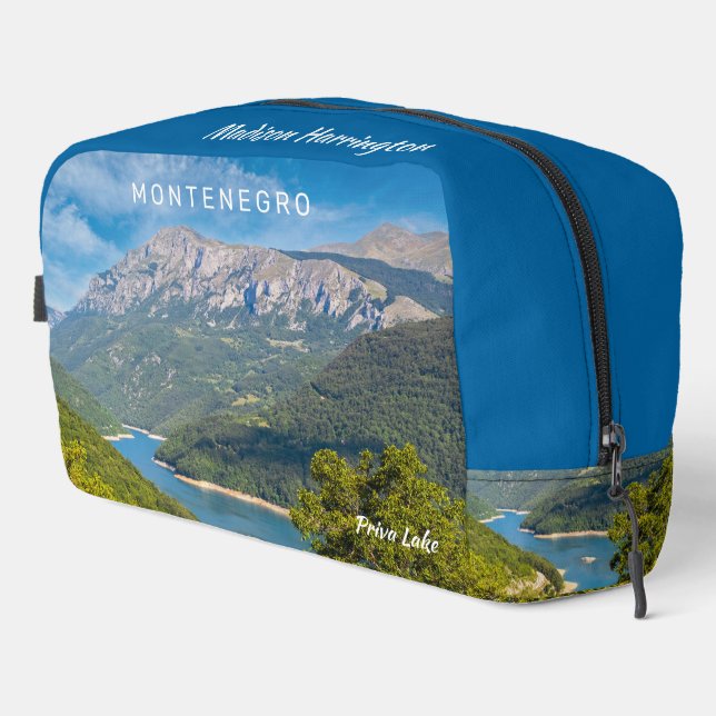 Individuelle Name & Text Montenegro Waschbeutel (Rechte Ecke)