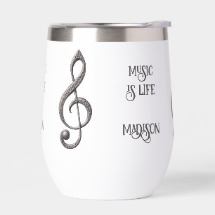 Individuelle Name-/Text-Musical-Clef-Hinweis