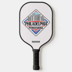 Individuelle Name/Text Philadelphia Pennsylvania Pickleball Schläger