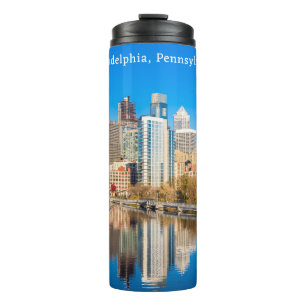 Individuelle Name & Text Philadelphia Pennsylvania Thermosbecher