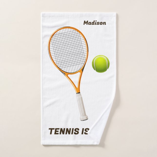 Individuelle Name & Text Tennis Handtuch (Handtuch)