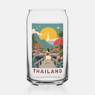 Individuelle Name / Text Thailand Dosenglas