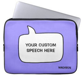 Individuelle Name-, Text- und Farbtöne Laptopschutzhülle