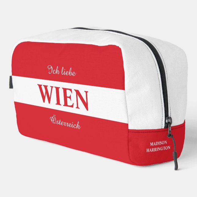 Individuelle Name & Text Wien - Wien - Wien Waschbeutel (Rechte Ecke)