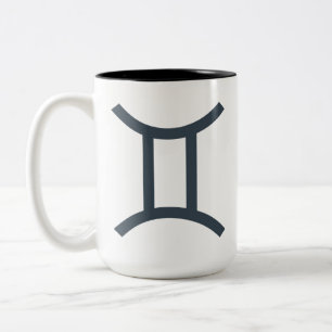 Individuelle Name/Text-Zodiac-Zeichen-Gemini Zweifarbige Tasse