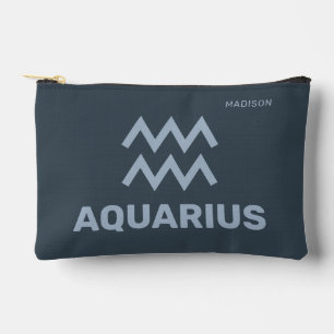 Individuelle Name / Text Zodiac Zeichenaquarius Zubehörtasche