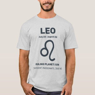 Individuelle Name / Text-Zodiac-Zeichenleo T-Shirt