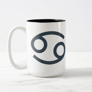 Individuelle Name/Text-Zodiakarzinom Zweifarbige Tasse