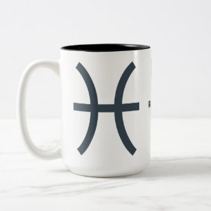 Individuelle Name-/Textzeichen Zweifarbige Tasse