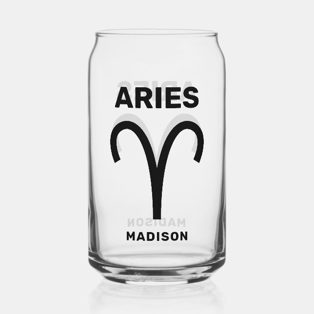 Individuelle Name-/Textzyklenzeichen Dosenglas (Vorderseite)